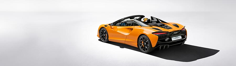 2025 McLaren Artura Spider super ultrawide wallpaper thumbnail.