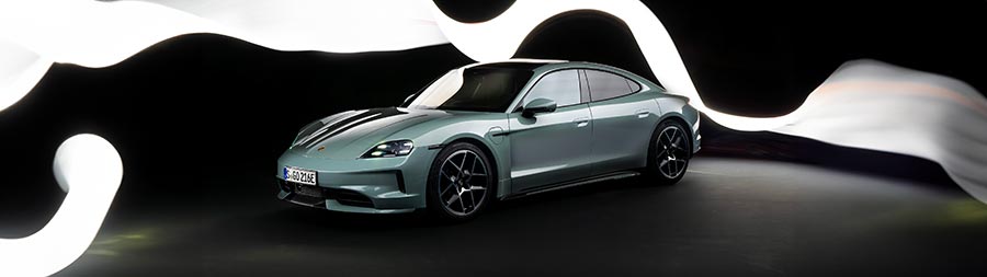 2025 Porsche Taycan super ultrawide wallpaper thumbnail.