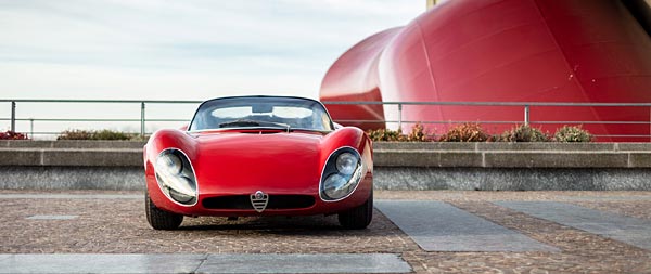 1967 Alfa Romeo Tipo 33 Stradale Prototipo wide wallpaper thumbnail.