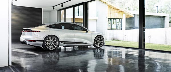2021 Audi A6 E-Tron Concept wide wallpaper thumbnail.