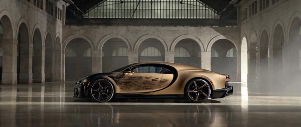 2023 Bugatti Chiron Super Sport Golden Era super ultrawide wallpaper thumbnail.