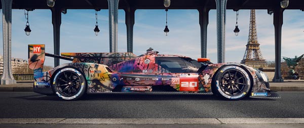 2024 BMW M Hybrid V8 Art Car super ultrawide wallpaper thumbnail.