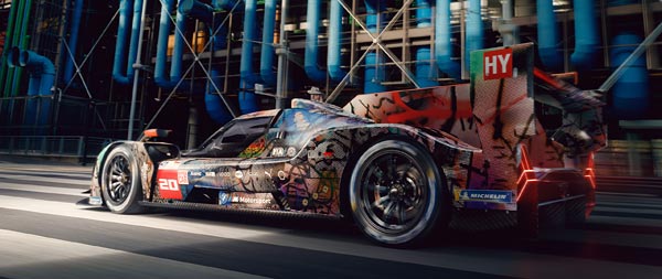 2024 BMW M Hybrid V8 Art Car super ultrawide wallpaper thumbnail.