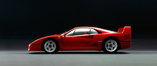 1987 Ferrari F40 wide wallpaper thumbnail.
