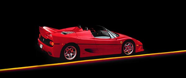 1995 Ferrari F50 wide wallpaper thumbnail.