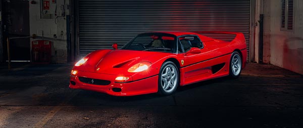 1995 Ferrari F50 wide wallpaper thumbnail.