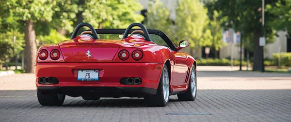 2001 Ferrari 550 Barchetta wide wallpaper thumbnail.