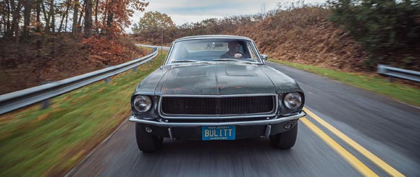 1968 Ford Mustang GT Bullitt super ultrawide wallpaper thumbnail.