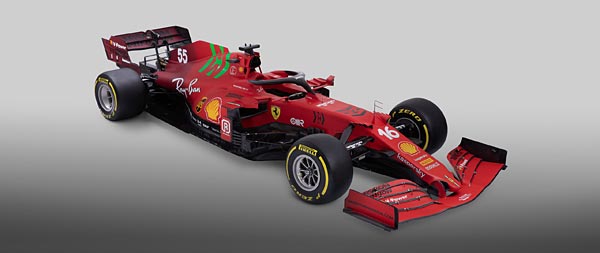 2021 Ferrari SF21 wide wallpaper thumbnail.