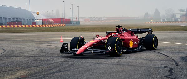 2022 Ferrari F1-75 wide wallpaper thumbnail.