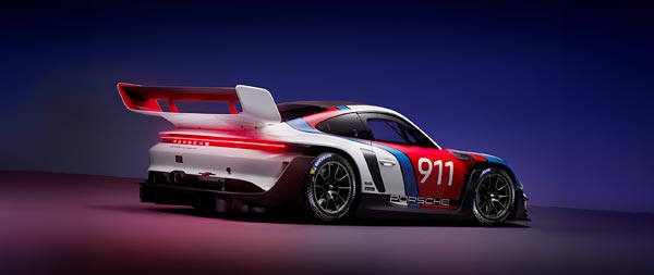 2023 Porsche 911 GT3 R Rennsport super ultrawide wallpaper thumbnail.