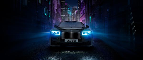 2022 Rolls-Royce Ghost Black Badge wide wallpaper thumbnail.