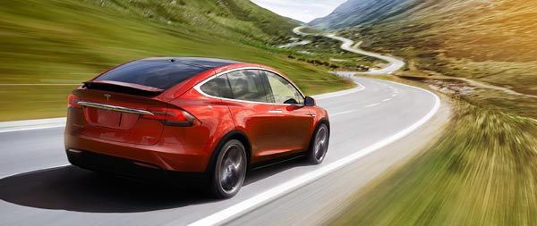 2017 Tesla Model X wide wallpaper thumbnail.