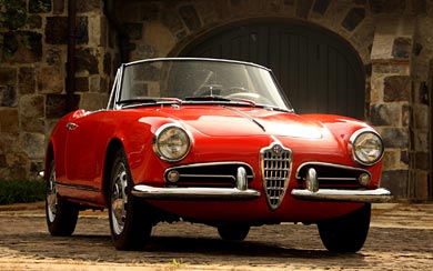 1956 Alfa Romeo Giulietta Spider wallpaper thumbnail.