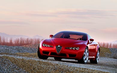 2002 Alfa Romeo Brera Concept wallpaper thumbnail.