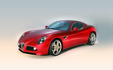 2009 Alfa Romeo 8C Competizione wallpaper thumbnail.