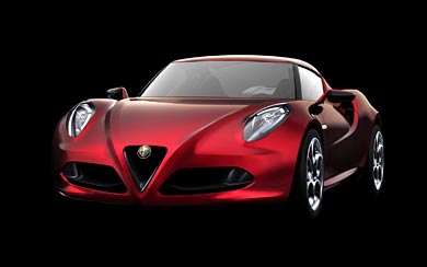 2011 Alfa Romeo 4C Concept wallpaper thumbnail.