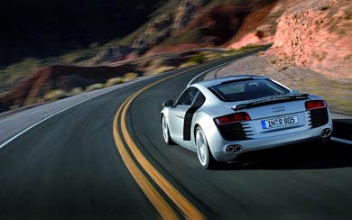 2007 Audi R8 wallpaper thumbnail.