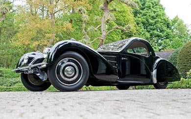 1937 Bugatti Type 57S Coupe wallpaper thumbnail.