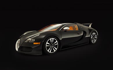 2008 Bugatti Veyron Sang Noir wallpaper thumbnail.