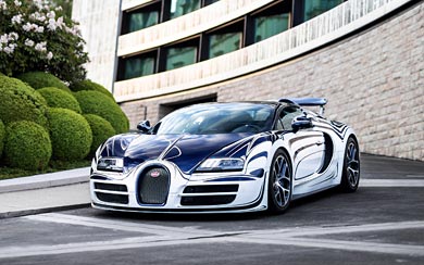 2011 Bugatti Veyron Grand Sport L'Or Blanc wallpaper thumbnail.