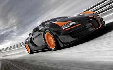2013 Bugatti Veyron Grand Sport Vitesse World Speed Record wallpaper thumbnail.