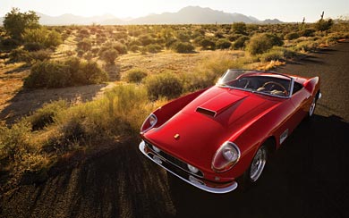 1963 Ferrari 250 GT California Spyder wallpaper thumbnail.