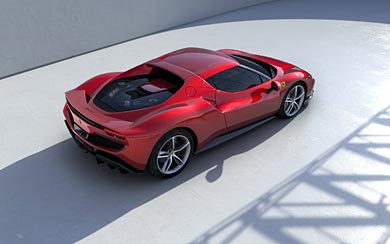 2022 Ferrari 296 GTB wallpaper thumbnail.
