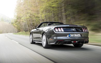 2015 Ford Mustang GT Convertible wallpaper thumbnail.