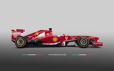 2013 Ferrari F138 wallpaper thumbnail.