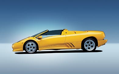 1996 Lamborghini Diablo VT Roadster wallpaper thumbnail.