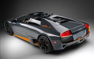 2009 Lamborghini Murcielago LP650-4 Roadster wallpaper thumbnail.