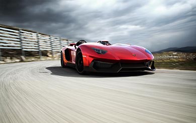 2012 Lamborghini Aventador J Concept wallpaper thumbnail.