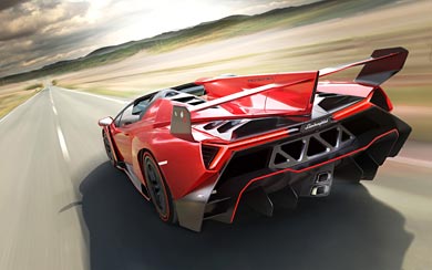 2014 Lamborghini Veneno Roadster wallpaper thumbnail.
