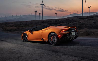 2021 Lamborghini Huracan Evo RWD Spyder wallpaper thumbnail.