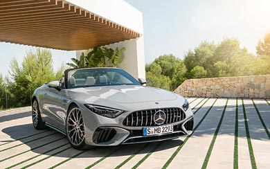 2022 Mercedes-AMG SL55 wallpaper thumbnail.