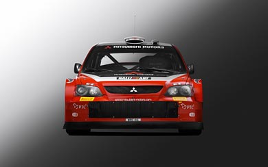 2005 Mitsubishi Lancer WRC05 wallpaper thumbnail.