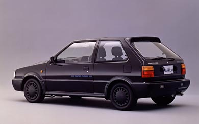 1989 Nissan March Super Turbo wallpaper thumbnail.