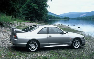 1996 Nissan Skyline GT-R V-spec wallpaper thumbnail.