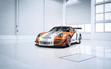 2010 Porsche 911 GT3-R Hybrid wallpaper thumbnail.