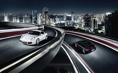 2010 Porsche Cayman S wallpaper thumbnail.