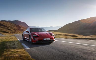 2022 Porsche Taycan GTS wallpaper thumbnail.