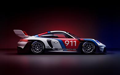 2023 Porsche 911 GT3 R Rennsport wallpaper thumbnail.