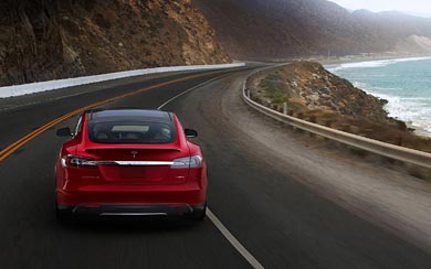 2013 Tesla Model S wallpaper thumbnail.