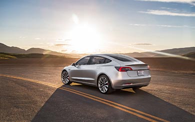 2016 Tesla Model 3 Prototype wallpaper thumbnail.