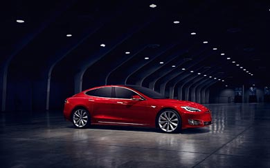 2017 Tesla Model S P90D wallpaper thumbnail.