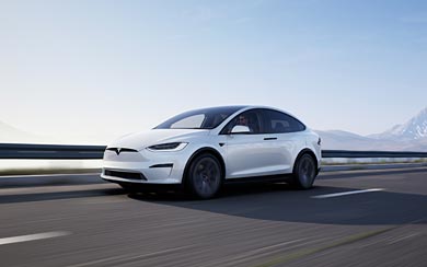 2022 Tesla Model X Plaid wallpaper thumbnail.