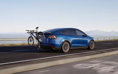 2022 Tesla Model X Plaid wallpaper thumbnail.