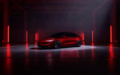 2025 Tesla Model 3 Performance wallpaper thumbnail.