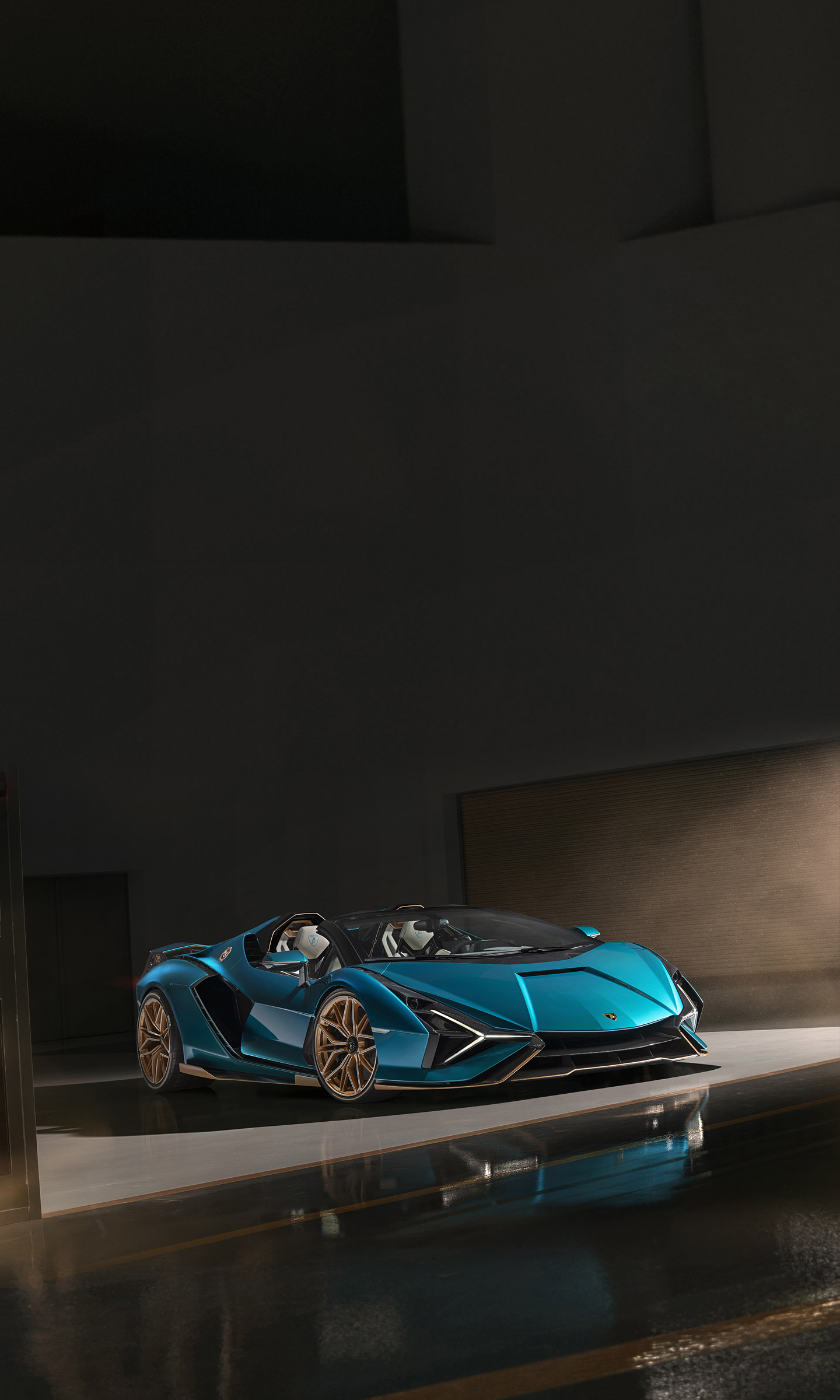  2021 Lamborghini Sian Roadster Wallpaper.
